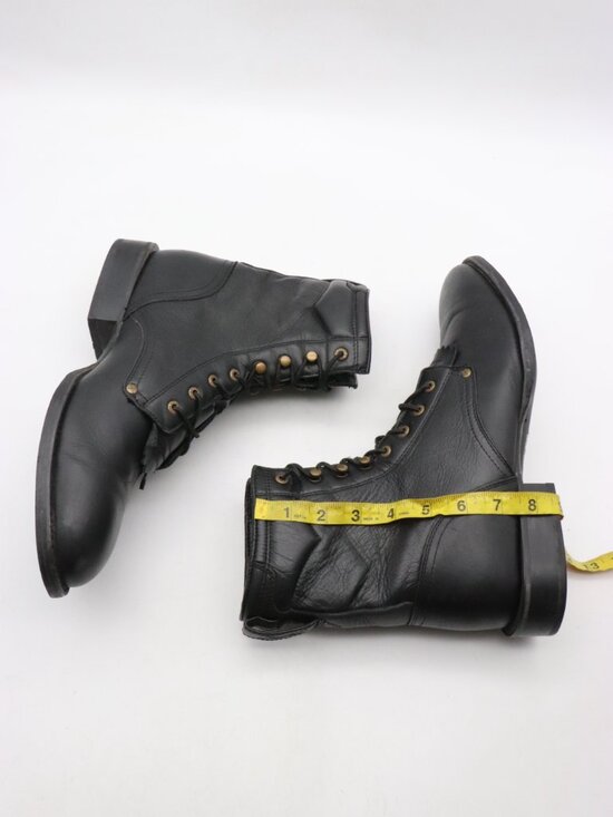 Twisted X Black Leather Men\'s Size 12 D Kiltie Boots Lace Up Boots MLC0002 main image 13